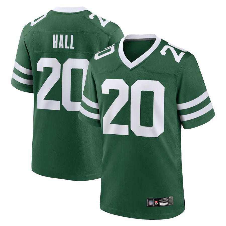 Yuxns NY.Jets #20 Breece Hall Player Home Game Jerseys - Gotham Green Stitched Jerseys