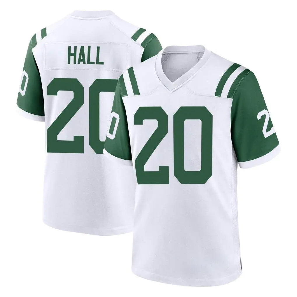 Yuxns NY.Jets #20 Breece Hall Player White Classic Home Game Stitched Jerseys