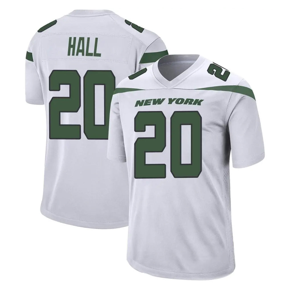 Yuxns NY.Jets #20 Breece Hall Player White Limited Vapor F.U.S.E. Home Game Stitched Jerseys