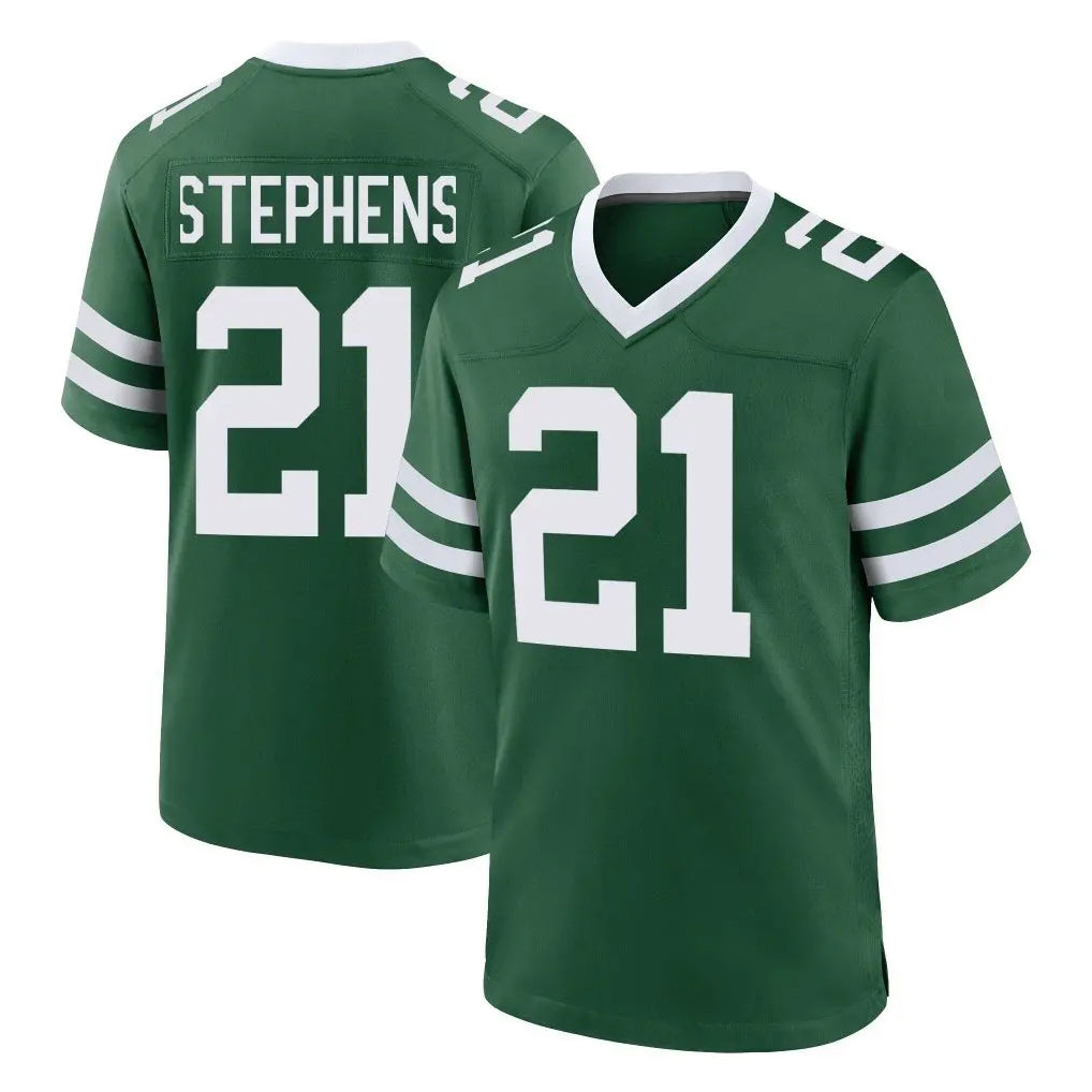 Yuxns NY.Jets #21 Brandon Stephens Player Green Legacy Home Game Stitched Jerseys