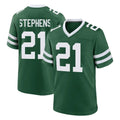 Yuxns NY.Jets #21 Brandon Stephens Player Green Legacy Home Game Stitched Jerseys
