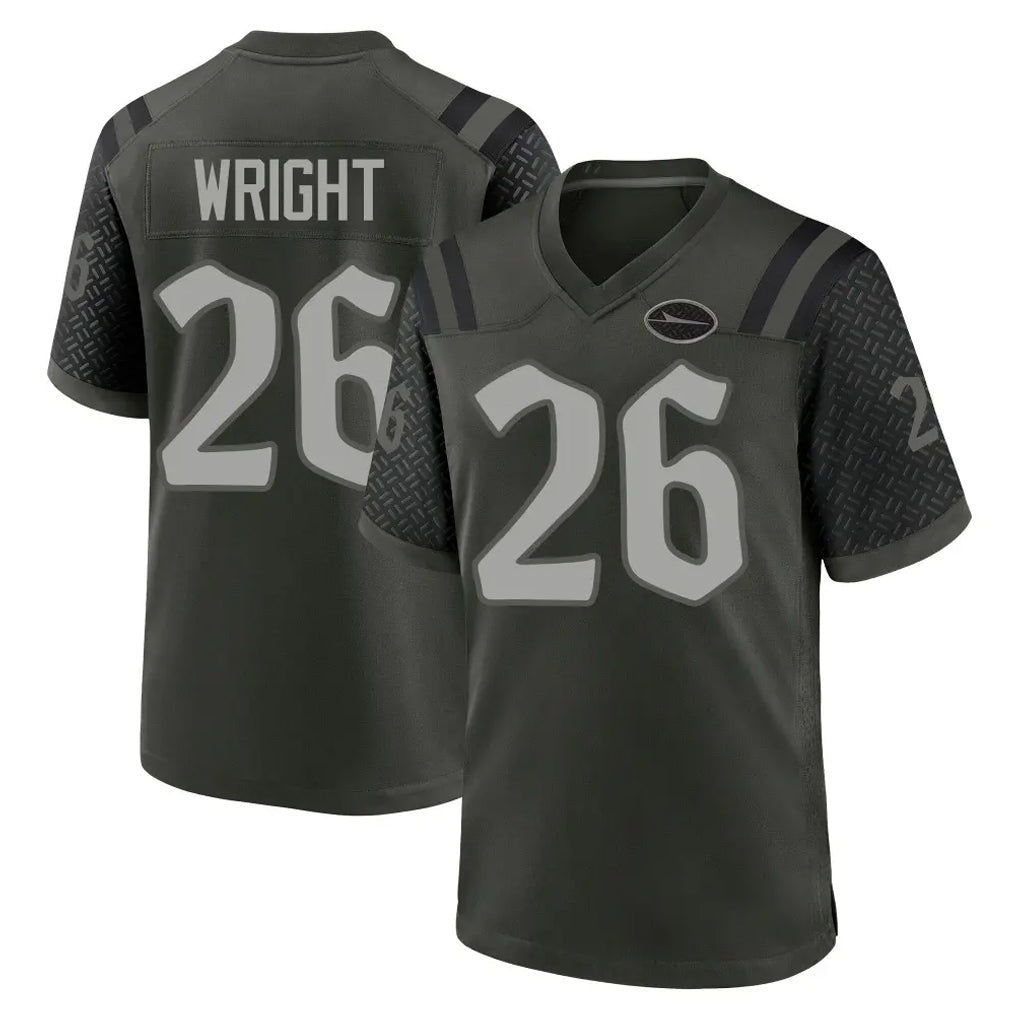 Yuxns NY.Jets #26 Nahshon Wright Player Green 2025 Rivalries Collection Home Game Stitched Jerseys