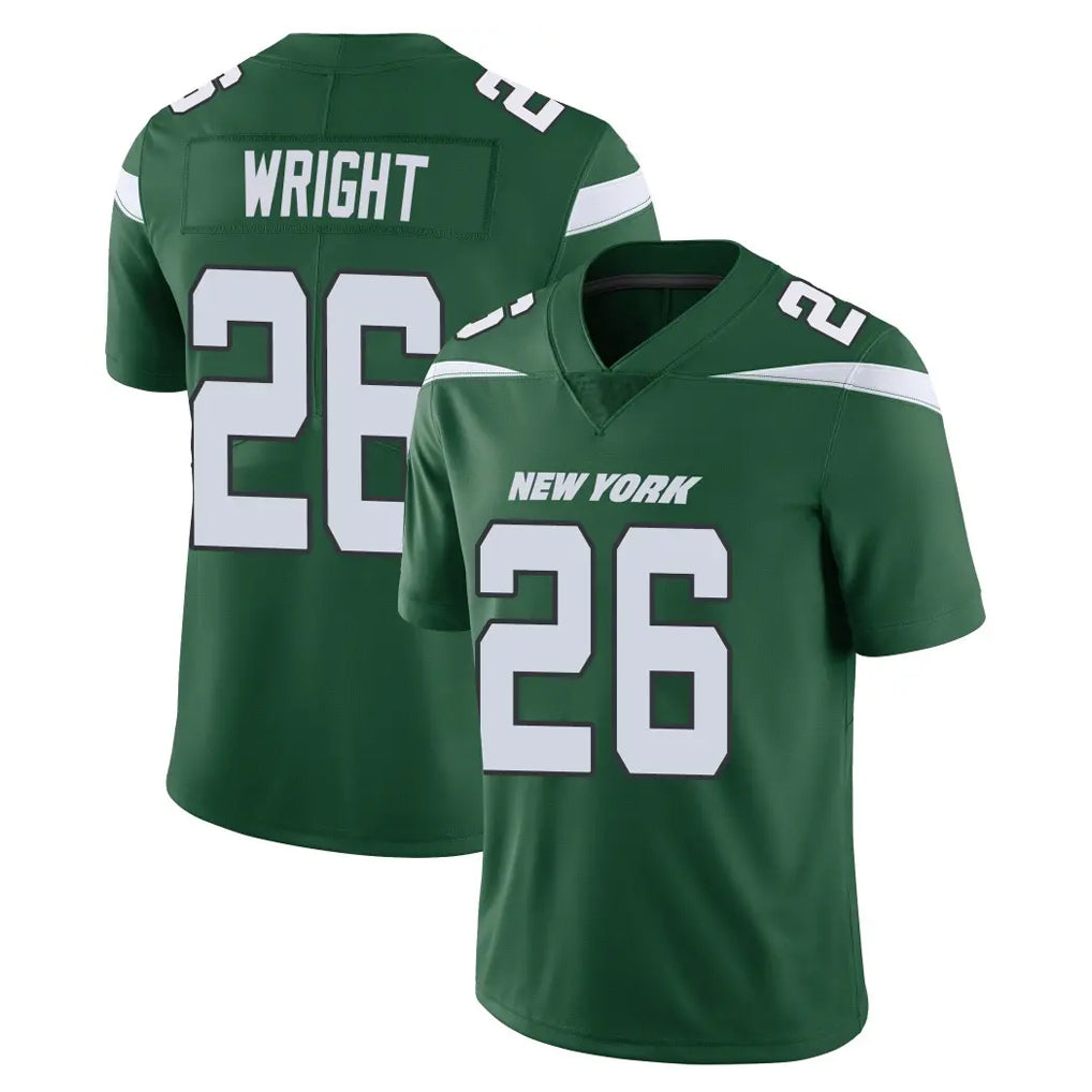 Yuxns NY.Jets #26 Nahshon Wright Player Green Limited Vapor Home Game Stitched Jerseys