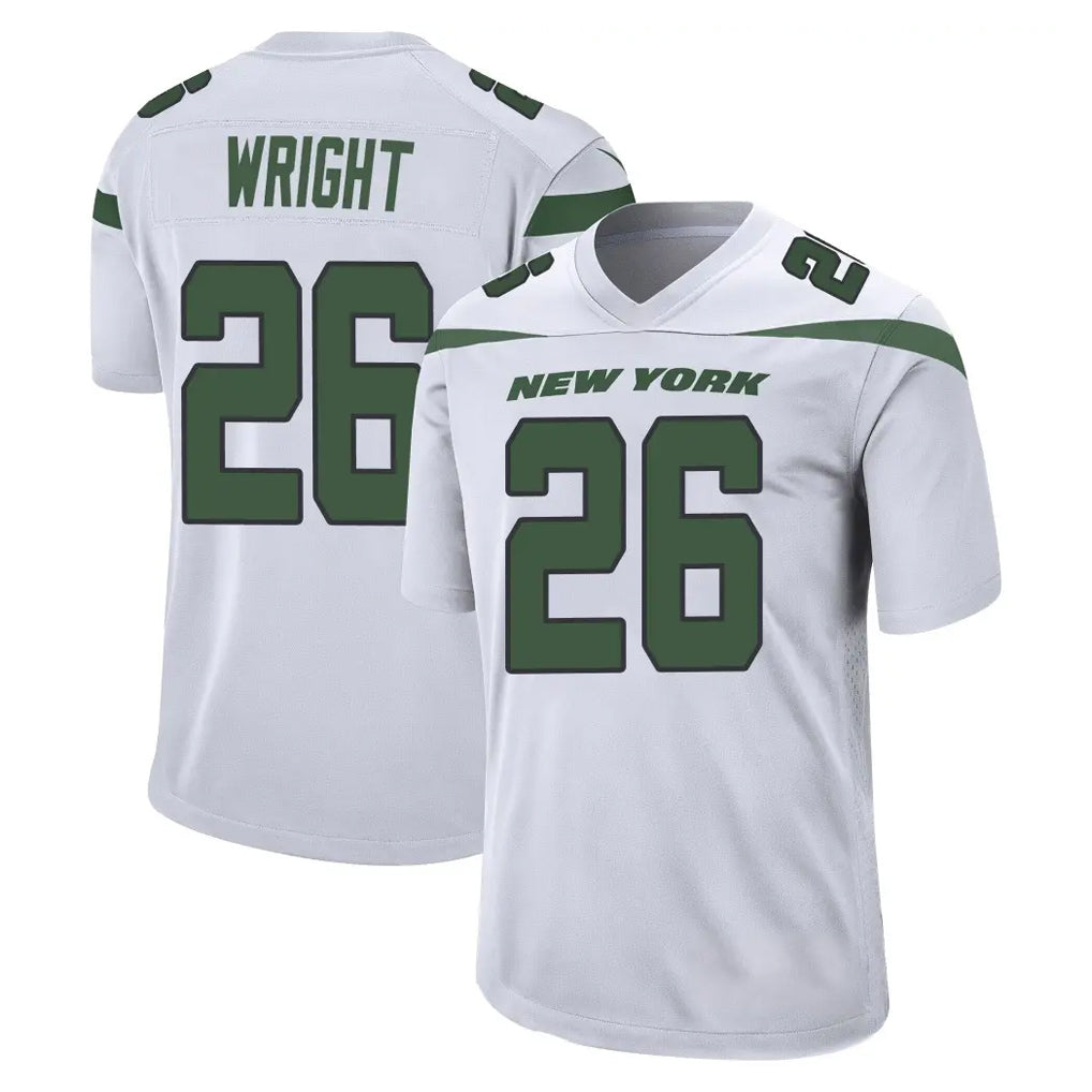 Yuxns NY.Jets #26 Nahshon Wright Player White Spotlight Home Game Stitched Jerseys