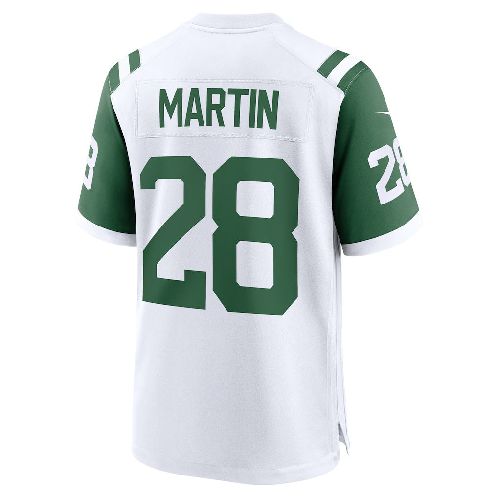 Yuxns NY.Jets #28 Curtis Martin White Retired Player Alternate Game Stitched Jerseys
