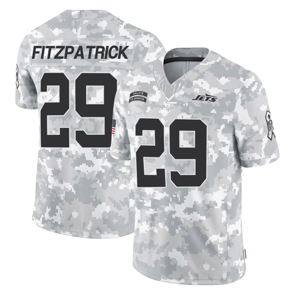 Yuxns NY.Jets #29 Minkah Fitzpatrick Player Arctic Camo Salute to Service Limited Game Stitched Jerseys