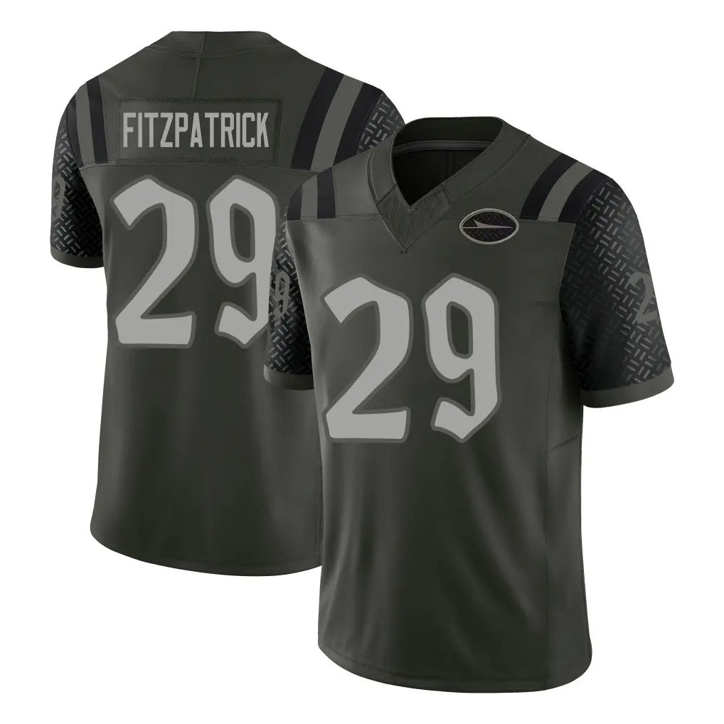 Yuxns NY.Jets #29 Minkah Fitzpatrick Player Green Limited 2025 Rivalries Collection Home Game Stitched Jerseys