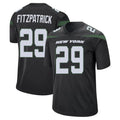 Yuxns NY.Jets #29 Minkah Fitzpatrick Player Stealth Black Home Game Stitched Jerseys
