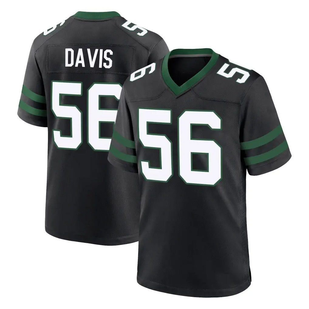 Yuxns NY.Jets #56 Demario Davis Player Black Legacy Home Game Stitched Jerseys