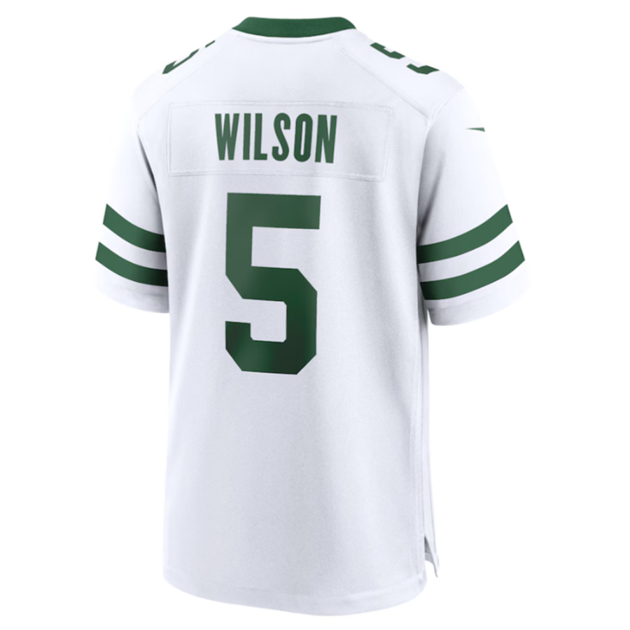 Yuxns NY.Jets #5 Garrett Wilson Legacy White Game Jersey Stitched American Stitched Jerseys