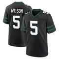 Yuxns NY.Jets #5 Garrett Wilson Player Black Legacy Home Game Stitched Jerseys