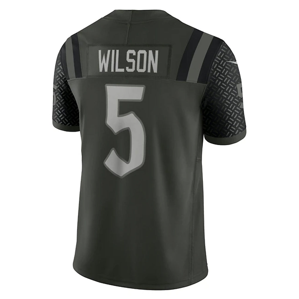 Yuxns NY.Jets #5 Garrett Wilson Player Gotham Green Vapor F.U.S.E. Limited Stitched Jerseys