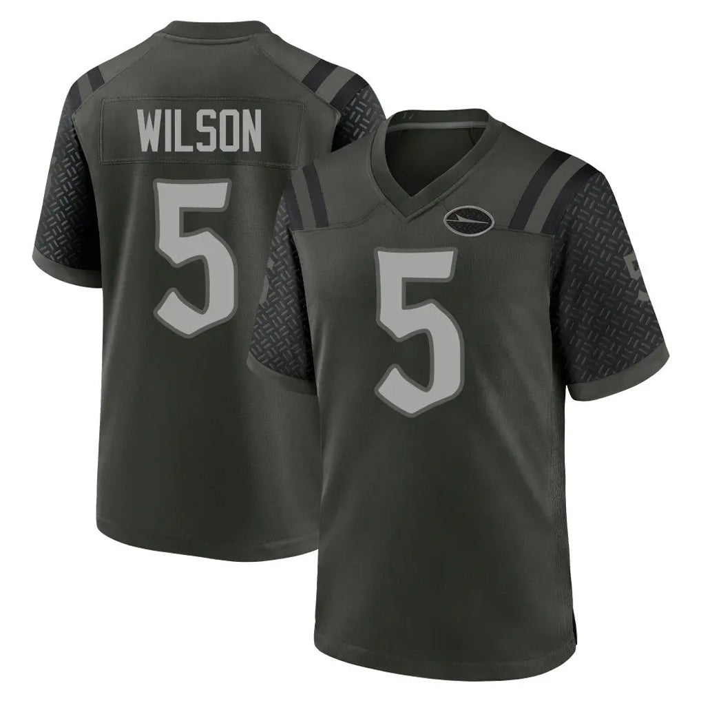 Yuxns NY.Jets #5 Garrett Wilson Player Green 2025 Rivalries Collection Home Game Stitched Jerseys