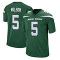 Yuxns NY.Jets #5 Garrett Wilson Player Green Game Stitched Jerseys