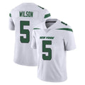 Yuxns NY.Jets #5 Garrett Wilson Player White Spotlight Limited Vapor Home Game Stitched Jerseys