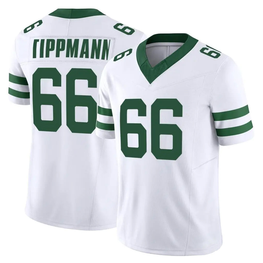 Yuxns NY.Jets #66 Joe Tippmann Player White Legacy Limited Vapor F.U.S.E. Home Game Stitched Jerseys