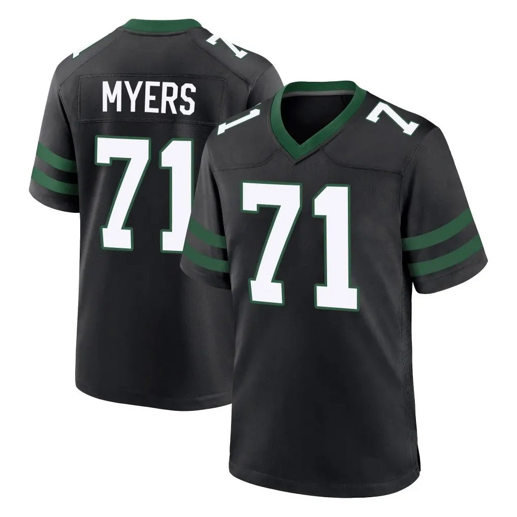 Yuxns NY.Jets #71 Josh Myers Player Black Legacy Home Game Stitched Jerseys