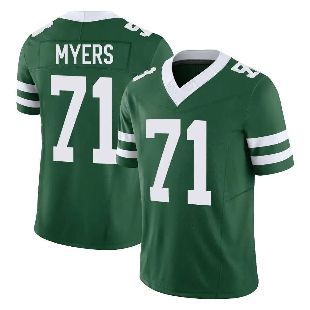 Yuxns NY.Jets #71 Josh Myers Player Green Legacy Limited Vapor F.U.S.E. Home Game Stitched Jerseys