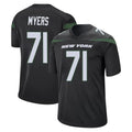 Yuxns NY.Jets #71 Josh Myers Player Stealth Black Home Game Stitched Jerseys