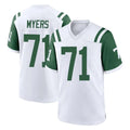 Yuxns NY.Jets #71 Josh Myers Player White Classic Home Game Stitched Jerseys
