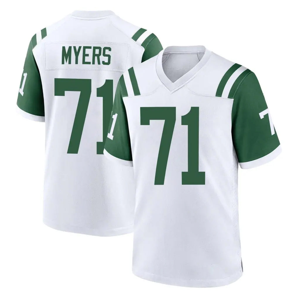 Yuxns NY.Jets #71 Josh Myers Player White Classic Home Game Stitched Jerseys