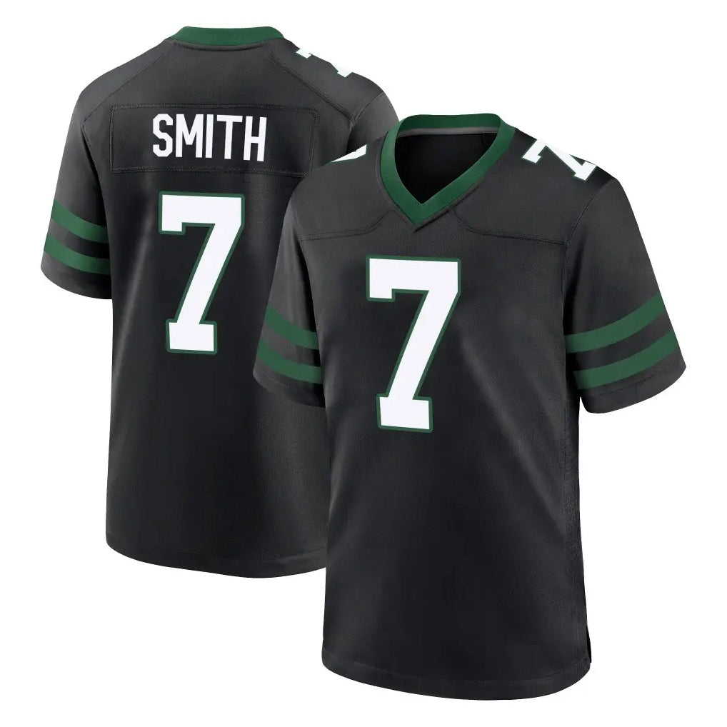 Yuxns NY.Jets #7 Geno Smith Player Black Legacy Home Game Stitched Jerseys