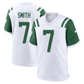 Yuxns NY.Jets #7 Geno Smith Player White Classic Home Game Stitched Jerseys