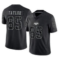 Yuxns NY.Jets #85 Mason Taylor Player Stealth Black Limited Reflective Home Game Stitched Jerseys