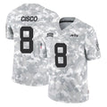 Yuxns NY.Jets #8 Andre Cisco Player Arctic Camo Salute to Service Limited Game Stitched Jerseys