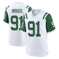 Yuxns NY.Jets #91 Jowon Briggs Player White Classic Home Game Stitched Jerseys