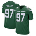 Yuxns NY.Jets #97 Harrison Phillips Player Green Home Game Stitched Jerseys