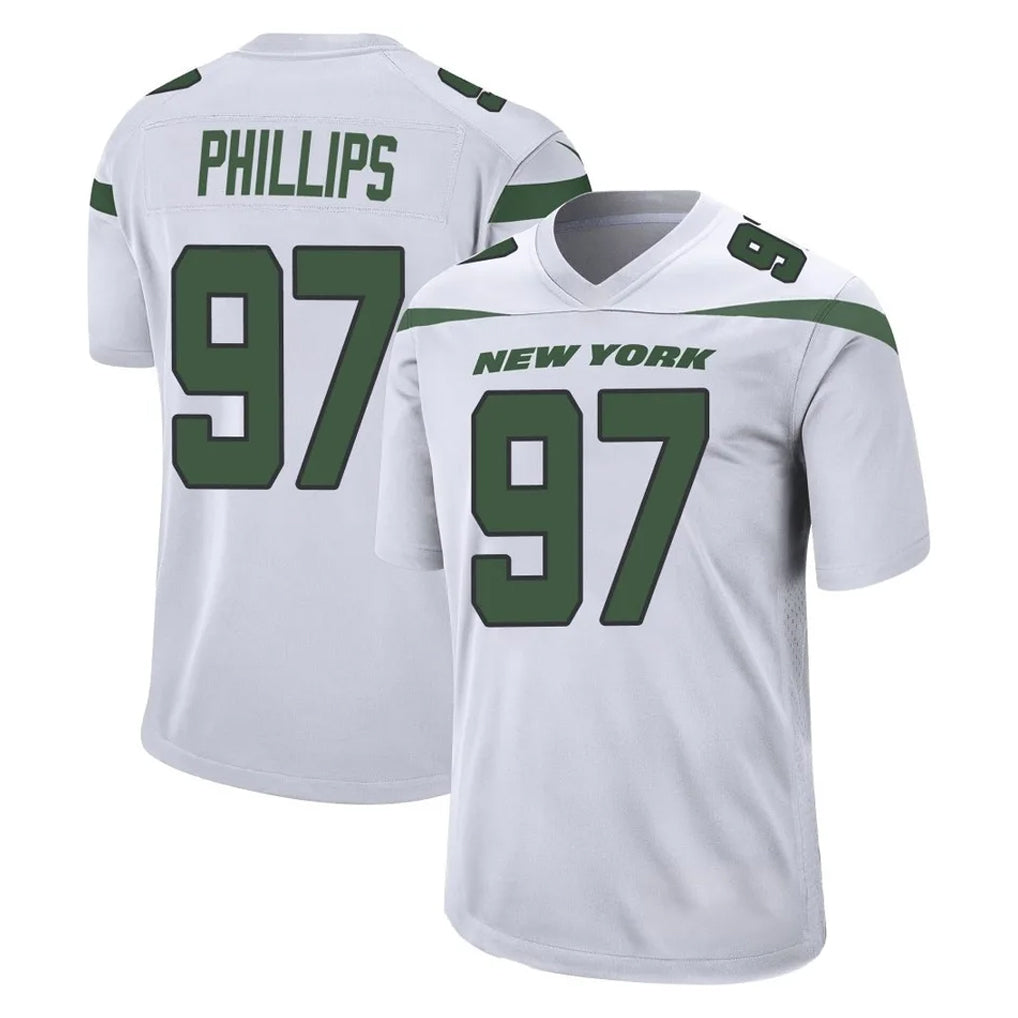 Yuxns NY.Jets #97 Harrison Phillips Player White Spotlight Home Game Stitched Jerseys