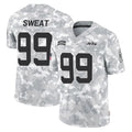 Yuxns NY.Jets #99 T'Vondre Sweat Player Arctic Camo Salute to Service Limited Game Stitched Jerseys