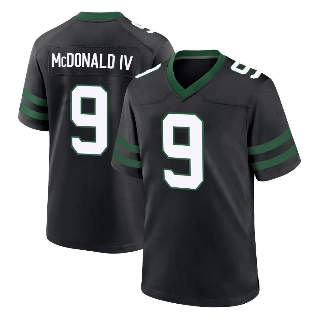Yuxns NY.Jets #9 Will McDonald IV Player Black Legacy Home Game Stitched Jerseys