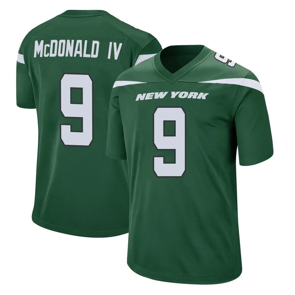 Yuxns NY.Jets #9 Will McDonald IV Player Green Home Game Stitched Jerseys