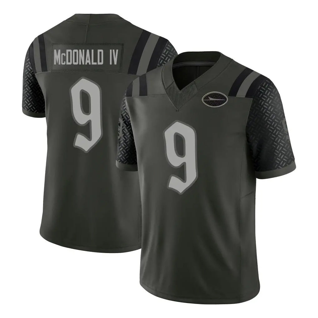 Yuxns NY.Jets #9 Will McDonald IV Player Green Limited 2025 Rivalries Collection Home Game Stitched Jerseys