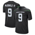 Yuxns NY.Jets #9 Will McDonald IV Player Stealth Black Home Game Stitched Jerseys