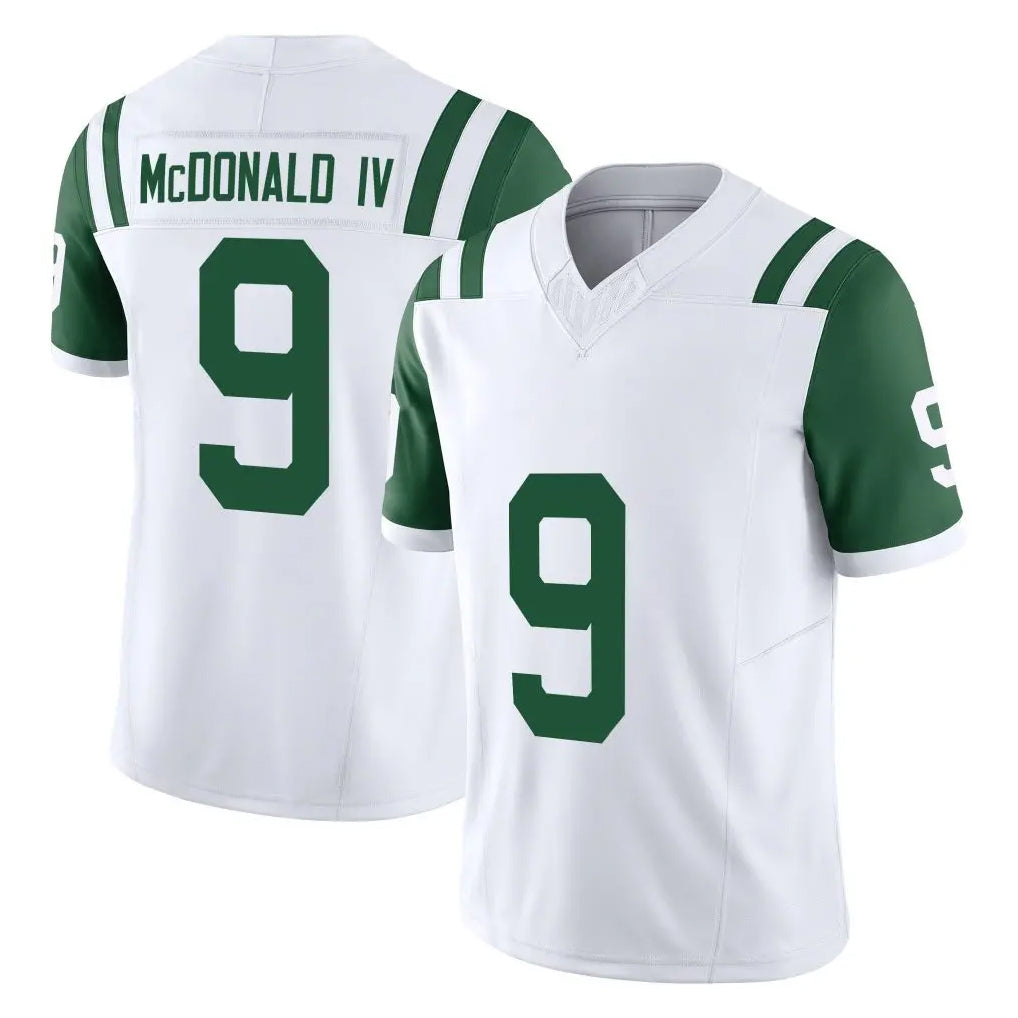 Yuxns NY.Jets #9 Will McDonald IV Player White Limited Classic Vapor F.U.S.E. Home Game Stitched Jerseys