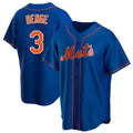 Yuxns NY.Mets #3 Carson Benge Player Royal Home Game Stitched Jerseys