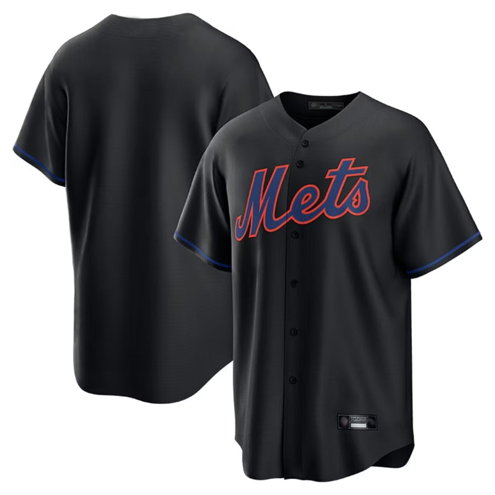 Yuxns NY.Mets ## Mets Blank Player Black Alternate Home Game Stitched Jerseys