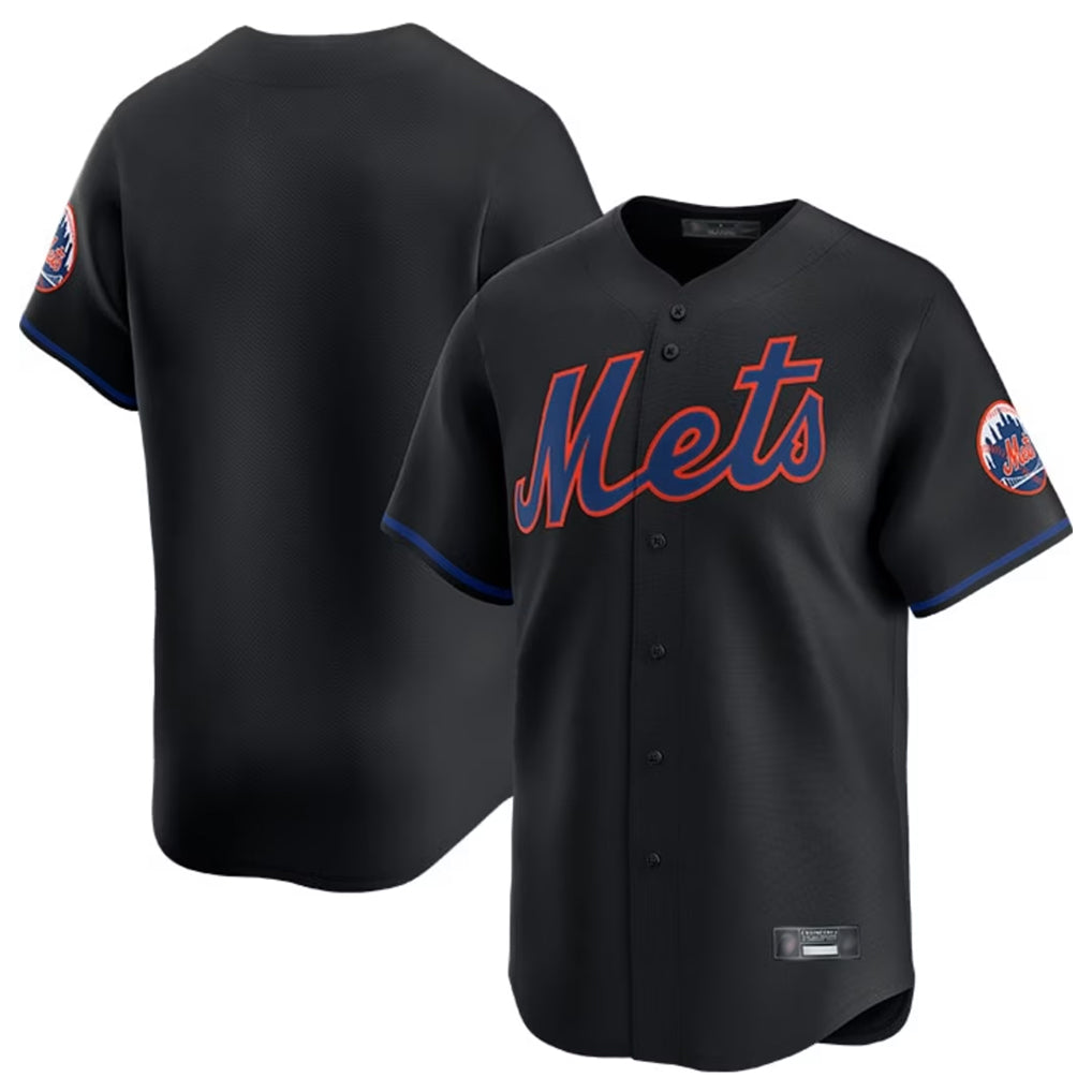 Yuxns NY.Mets ## Mets Blank Player Black Alternate Home Limited Stitched Jerseys