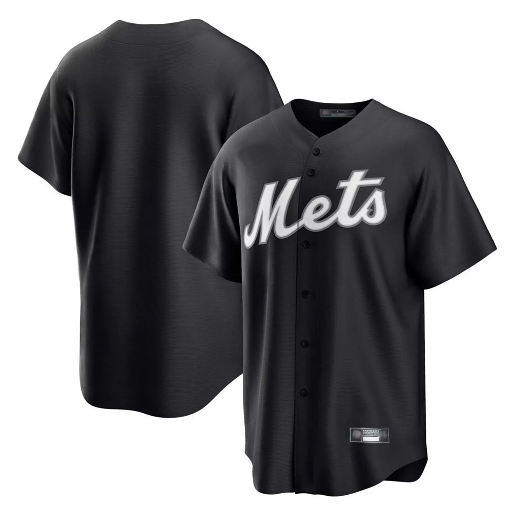 Yuxns NY.Mets ## Mets Blank Player Black Home Game Stitched Jerseys
