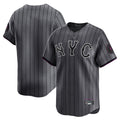 Yuxns NY.Mets ## Mets Blank Player Gray City Connect Limited Stitched Jerseys
