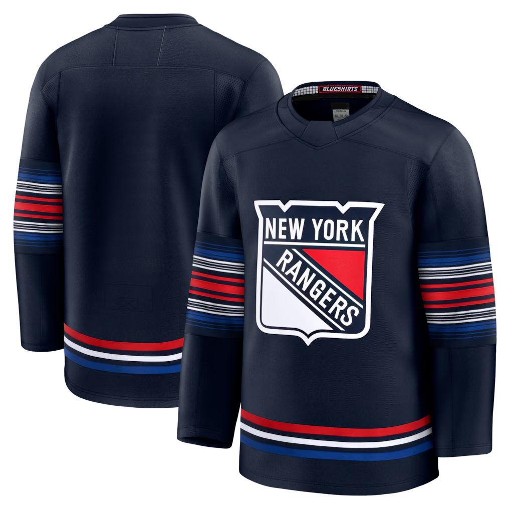 Yuxns NY.Rangers Navy Alternate Premium Jerseys