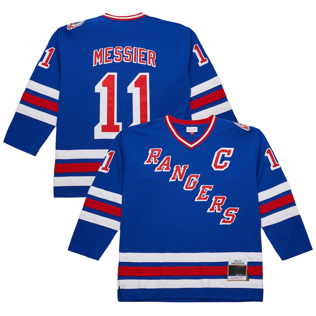 Yuxns NY.Rangers #11 Mark Messier Royal 1993-94 Power Play Jerseys