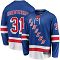 Yuxns NY.Rangers #31 Igor Shesterkin Blue Home Breakaway Player Jerseys