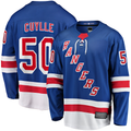 Yuxns NY.Rangers #50 Will Cuylle Blue Home Premier Breakaway Player Jerseys