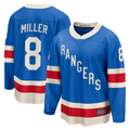 Yuxns NY.Rangers #8 J.T. Miller Blue Centennial Breakaway Jerseys