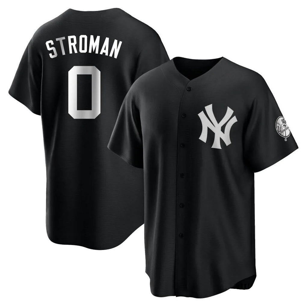 Yuxns  NY.Yankees #0 Marcus Stroman Player Black Game Stitched Jerseys
