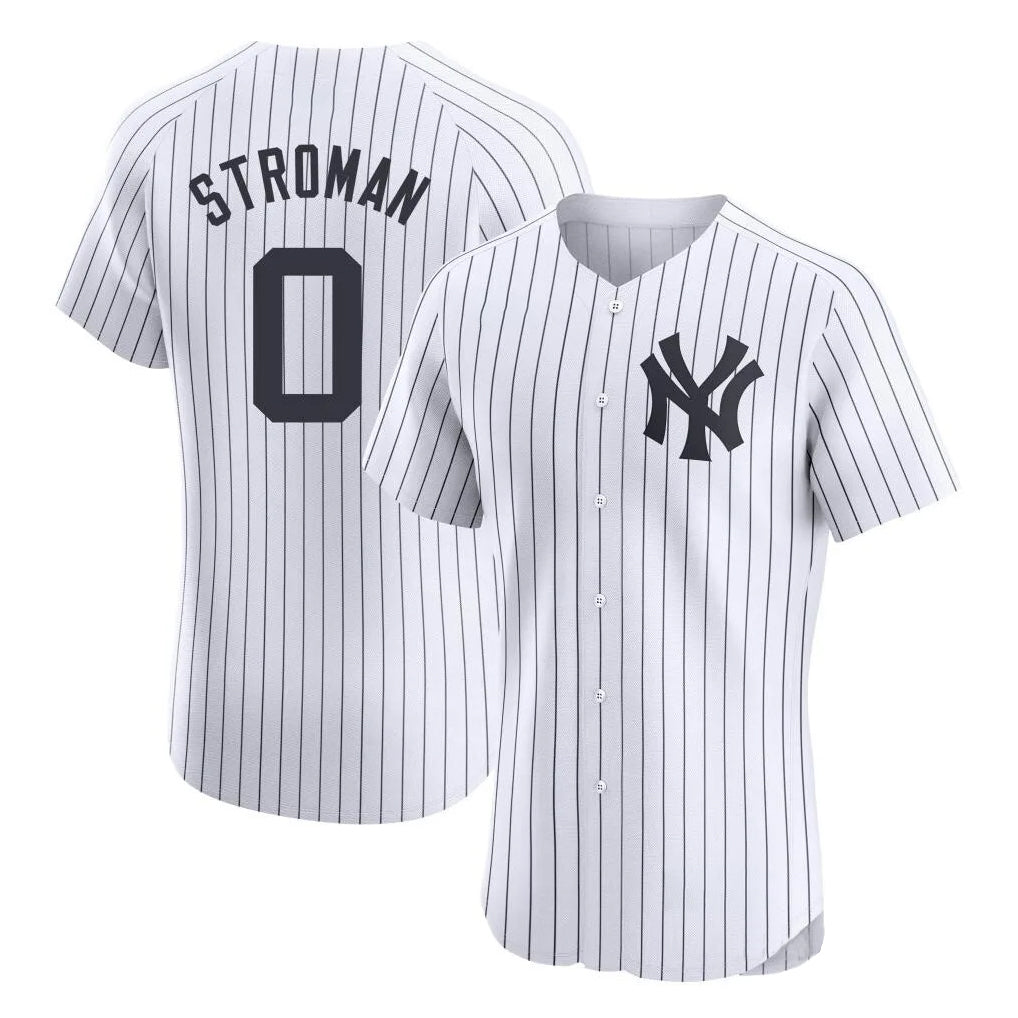 Yuxns  NY.Yankees #0 Marcus Stroman Player White Limited Elite Home Stitched Jerseys